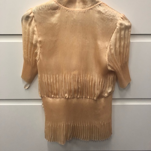 Diane Von Furstenberg Peach Wrap Top - Picture 4 of 8